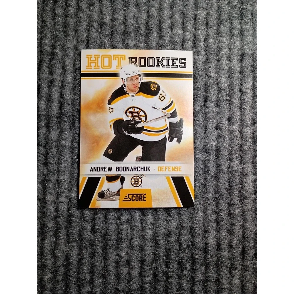 2010 Score Hot Rookies Boston Bruins Andrew Boonarchuk Hockey Card #529